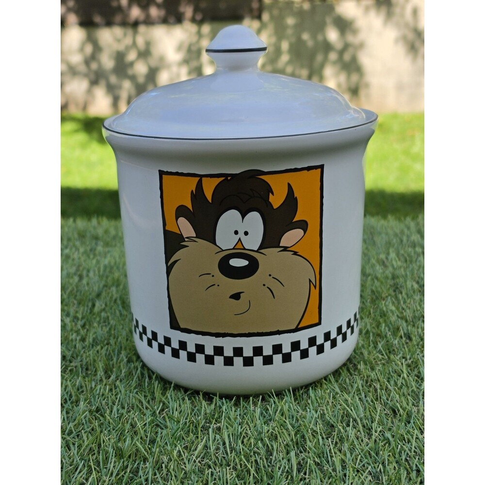 Vintage 1993 Tasmanian Devil Cookie Jar Warner Bros "Taz" Looney Tunes 9.5" x 7"